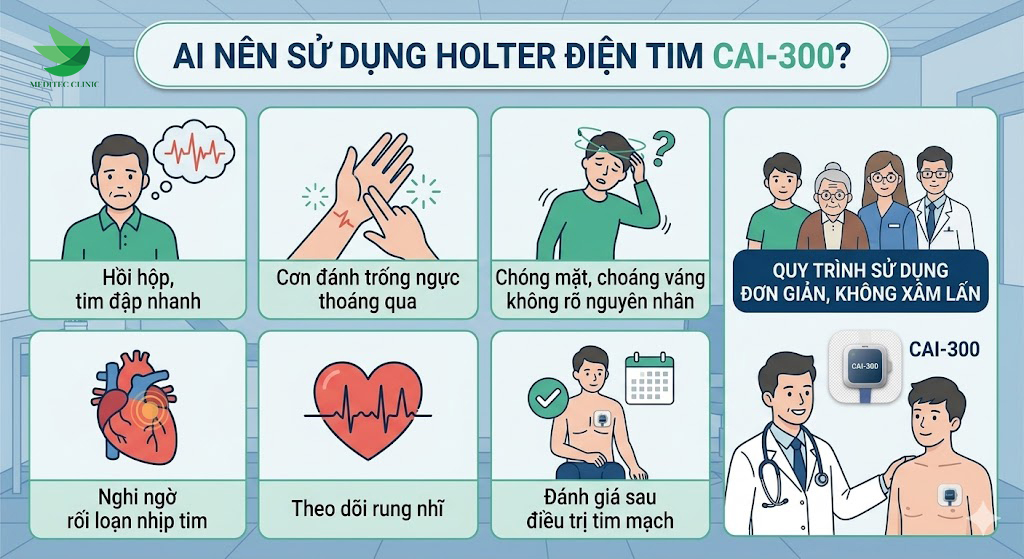 GIẢI PHÁP HOLTER ĐIỆN TIM THẾ HỆ MỚI - CAI 300